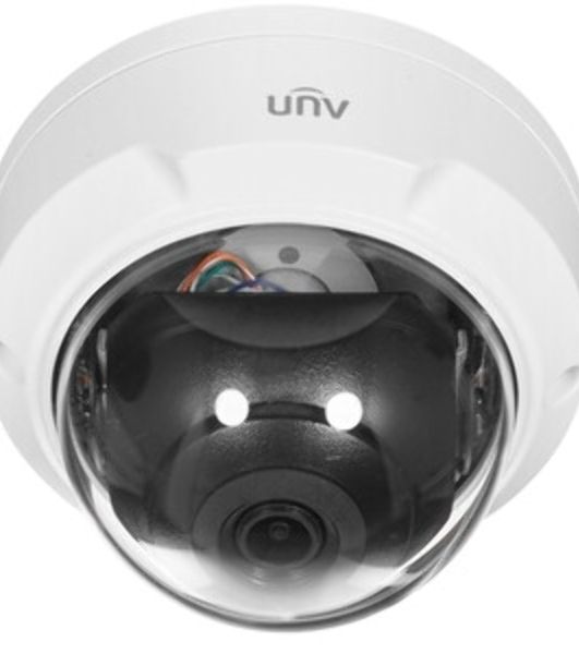 Видеокамера IP купольная антивандальная Uniview IPC322SB-DF28K-I0 - 1/2.8" 2 Мп КМОП @ 30 к/с, ИК-подсветка до 30м., LightHunter 0.001 Лк @F1.6, объектив 2.8 мм