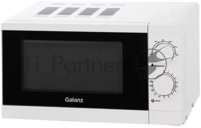 Микроволновая печь Galanz MOS-2007MW белый, 20 л, 700 Вт, переключатели - поворотный механизм