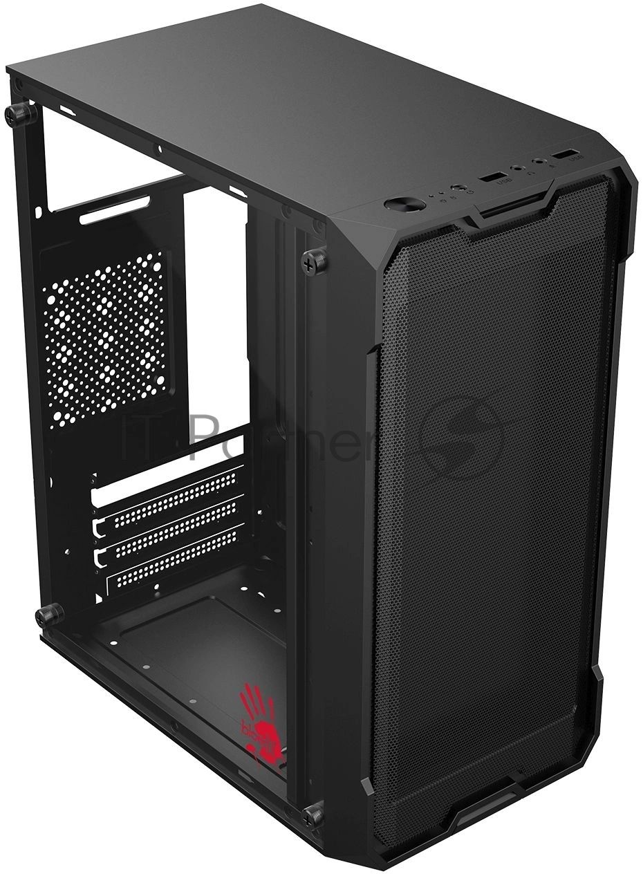 Корпус Bloody CC-129-BK, Mini-Tower, чёрный