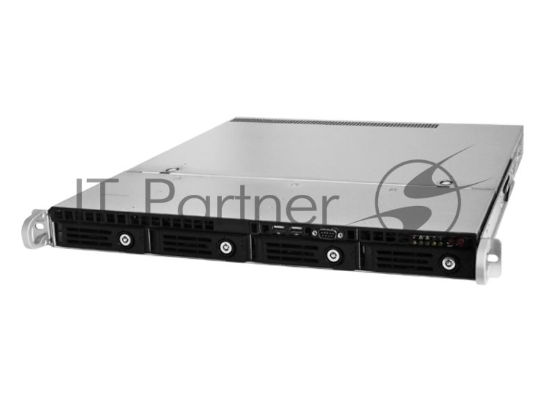 Серверный корпус Ablecom 1U chassis; Mini-ITX, Micro-ATX, ATX MBs; 4 x 3.5'' hsb; 2 x USB; 1 x COM port (Front); 1 x FH expantion slot; 600W (1+1) (80 Plus Platinum); no rails