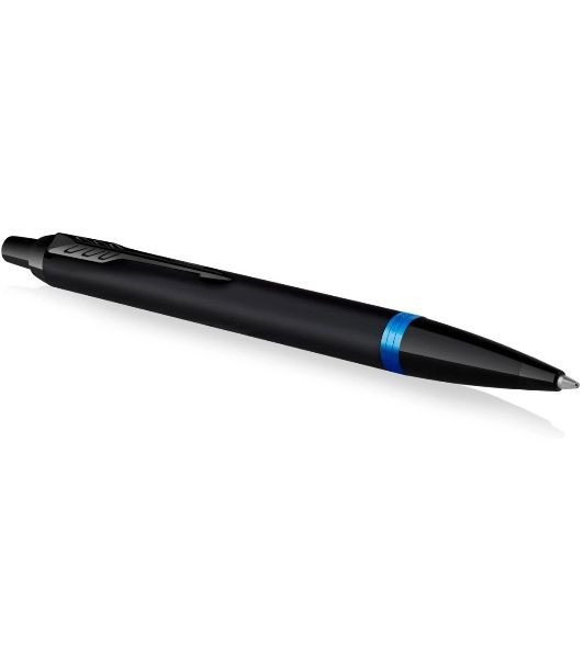 Ручка шариковая Parker IM Vibrant Rings K315 (CW2172941) Marine Blue PVD, M, синие чернила, подарочная коробка