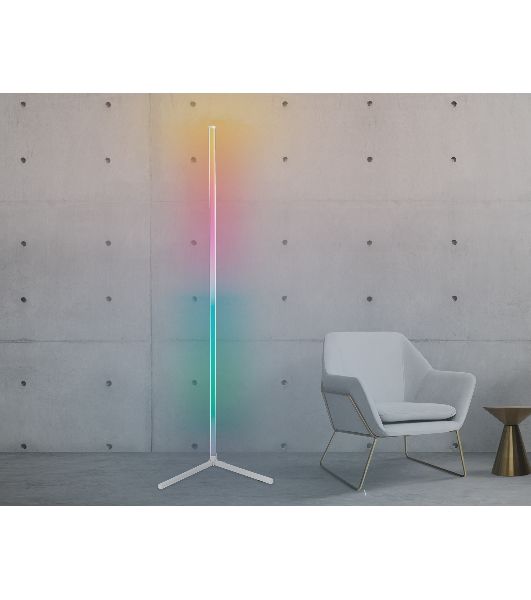 Светильник Ambrella light FL8025 WH белый LED 20W RGB D32*1650 (ПДУ РАДИО 2.4G)