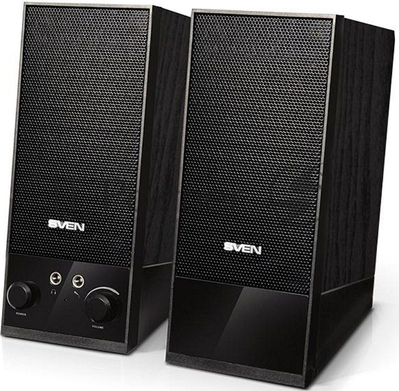 Акустическая система Sven SPS-604 2.0 черный 4Вт