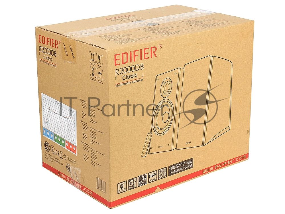 Акустическая система Edifier R2000DB 2.0, 24Wх2 + 36Wх2, ПДУ, RMS