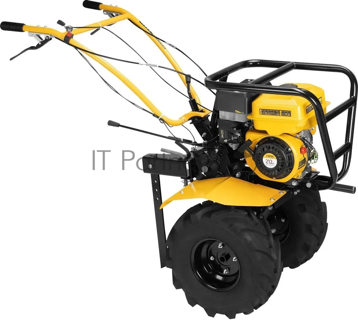 Мотоблок Denzel DPT-470S-PRO, 7 л.с., ремен.сцеп, фрез 3х4, ШОМ, передачи 4В/2Н
