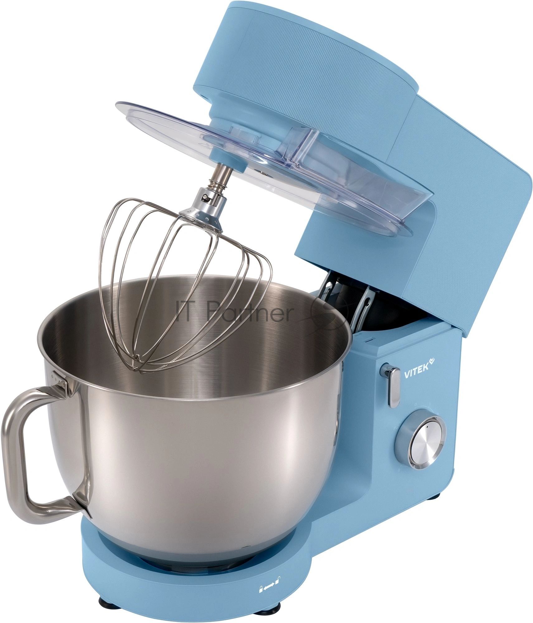 Миксер Vitek VT-PM0555 голубой, стационарный, 2200 Вт, 7.8 л, 6 скоростей
