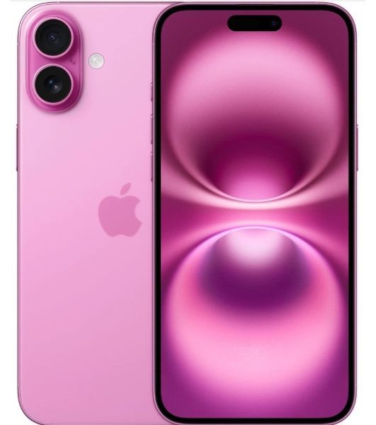 Смартфон Apple iPhone 16, 8/128Gb, розовый