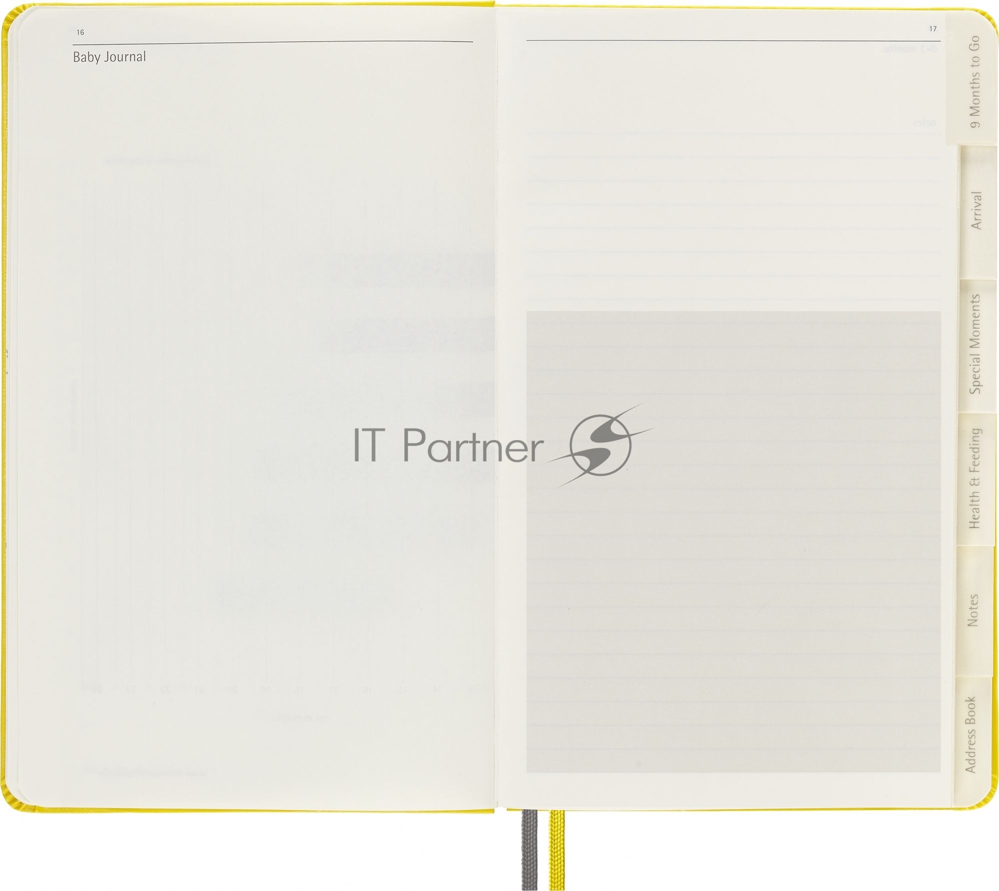 Блокнот Moleskine PASSION BABY PASBABY Large 130х210мм 400 стр. подар.кор. желтый