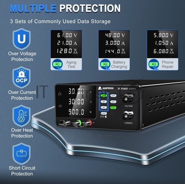 Лабораторный блок питания Amperin AI-MWS3030U 30V, 30A