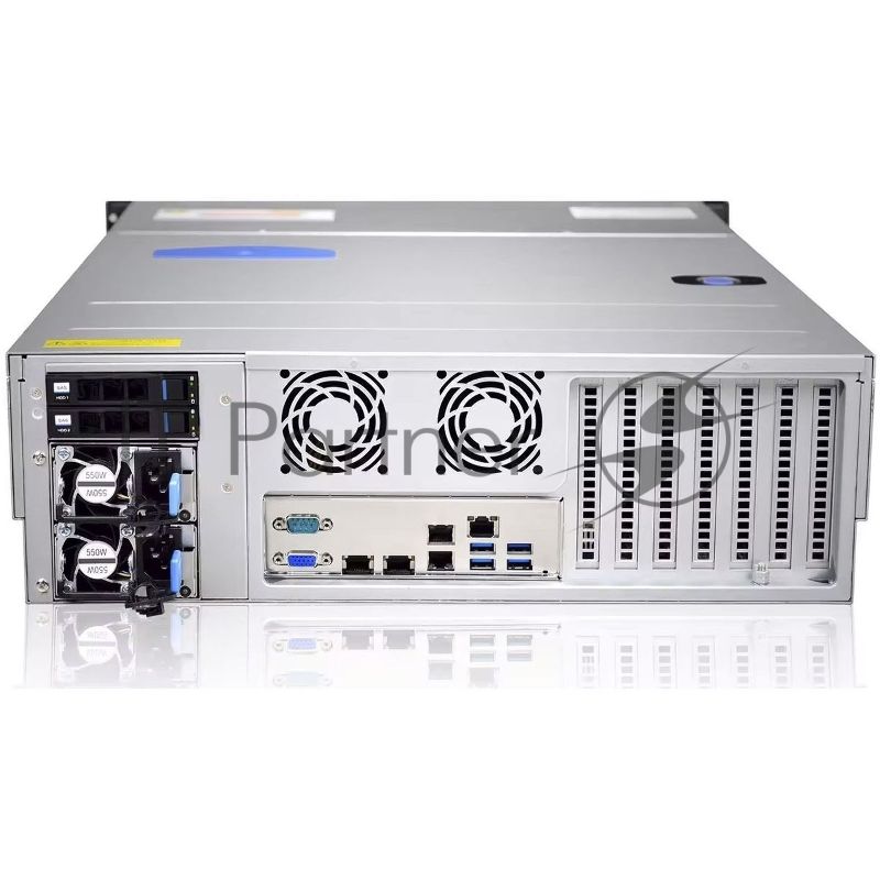 Серверный корпус Gooxi RMC3116-670-HS-D 3U 16bay chassis,direct backplane rear 2*2.5"SAS/SATA 1300W 1+1 EU power cables rail kit