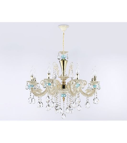 Светильник Ambrella light TR4926/8 GD/WH/CL золото/белый/прозрачный E14*8 max 40W D740*630