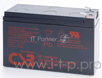 Батарея CSB HR 1234W (12V, 9Ah) клеммы F2