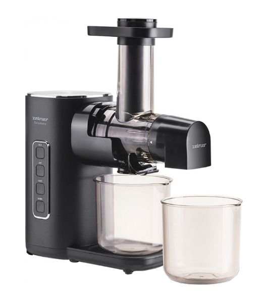 Соковыжималка Zelmer ZJP3900 чёрный/серебристый, шнековая горизонтальная, 150 Вт, 500 мл, электронное, реверс