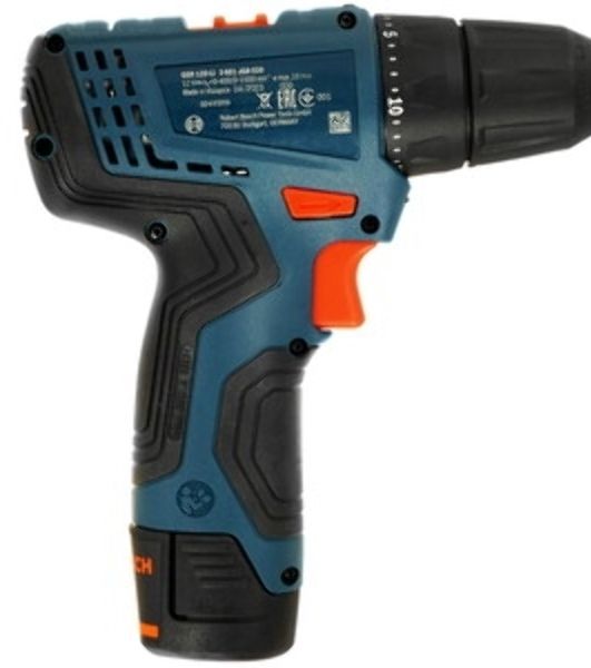 Дрель-шуруповерт Bosch GSR 120 Li, 12 В, 2 Ач, 30 Нм, щеточный