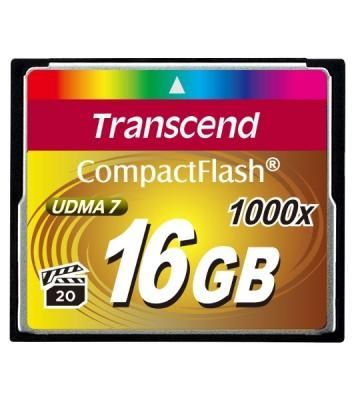 Флеш карта Transcend Ultimate TS16GCF1000/CF (Compact Flash)/16 ГБ/UDMA 7, VPG 65/160 МБ/с
