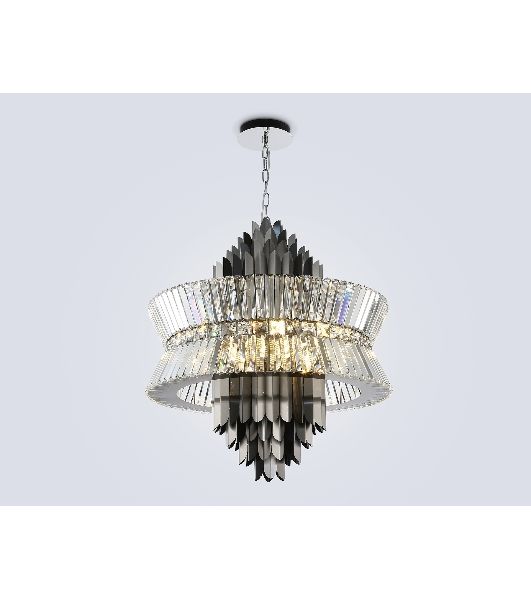 Люстра Ambrella light LH41026/18 BK/CL черный/прозрачный E14*18 max 40W D700*750