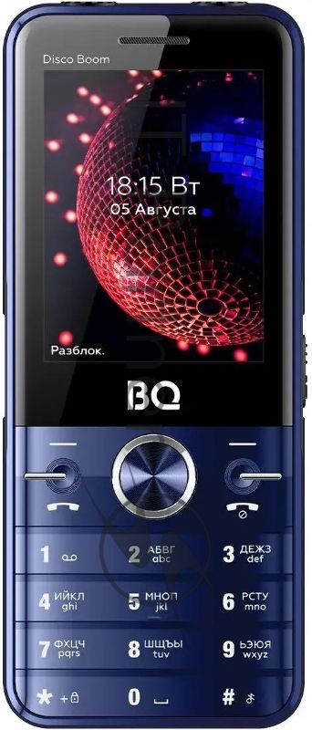 Мобильный телефон BQ 2842 Disco Boom черный/синий