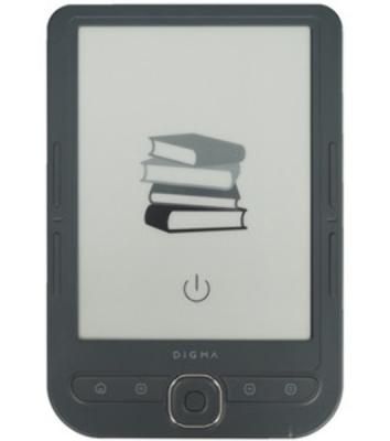 Электронная книга Digma Tome 6" E-ink HD Pearl 758x1024 600MHz 128Mb/4Gb/SD/microSDHC темно-серый