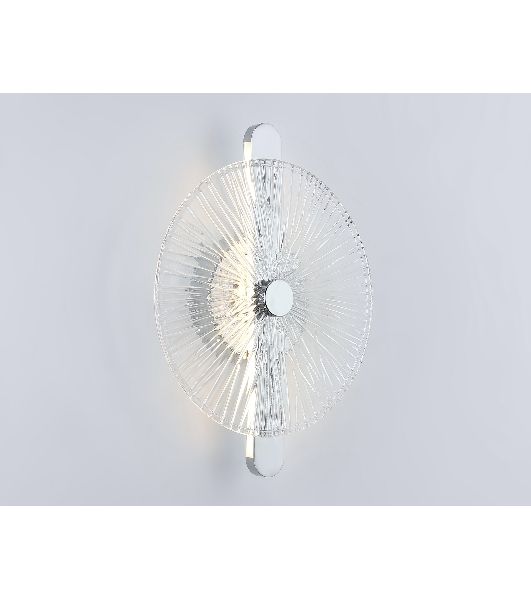 Настенный светодиодный светильник Ambrella light LH31141 СH/CL хром/прозрачный 13W 3000K 280*70*350