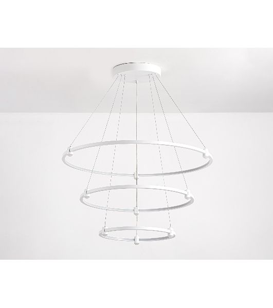Подвесной светодиодный светильник Ambrella light FL5511/3+9 WH белый 90W 3000K/4200K/6400K D800/600/400*1300 (без ПДУ)