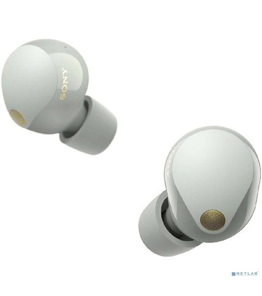 Наушники TWS Sony WF-1000XM5 серебристый, внутриканальные, Bluetooth, активное шумоподавление, беспроводная зарядка, до 8 ч