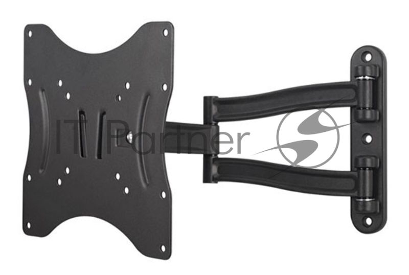 Кронштейн для телевизора Kromax TECHNO-3 серый 15"-40" макс.20кг настенный поворотно-выдвижной и наклонный