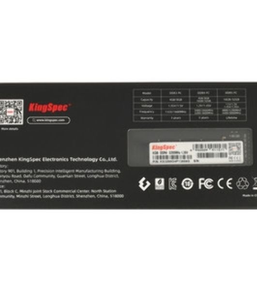 Оперативная память KingSpec DDR4, 8GB (1x8 GB), 3200 MHz, CL18, DIMM