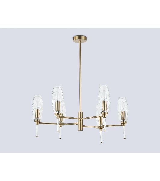 Люстра Ambrella light LH55201/6 BS/CL латунь/прозрачный E14*6 max 40W D660*520