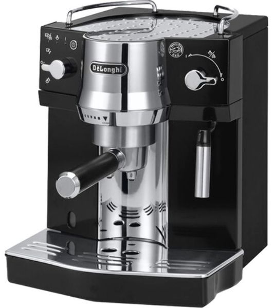 Кофеварка эспрессо DeLonghi EC820.B 1450Вт серебристый/черный