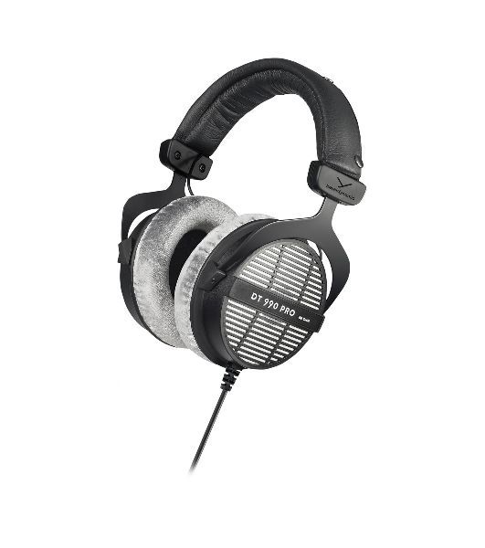 Проводные наушники Beyerdynamic DT 990 PRO 80 OHMS черный/серый, полноразмерные, открытая конструкция, велюровые амбушюры