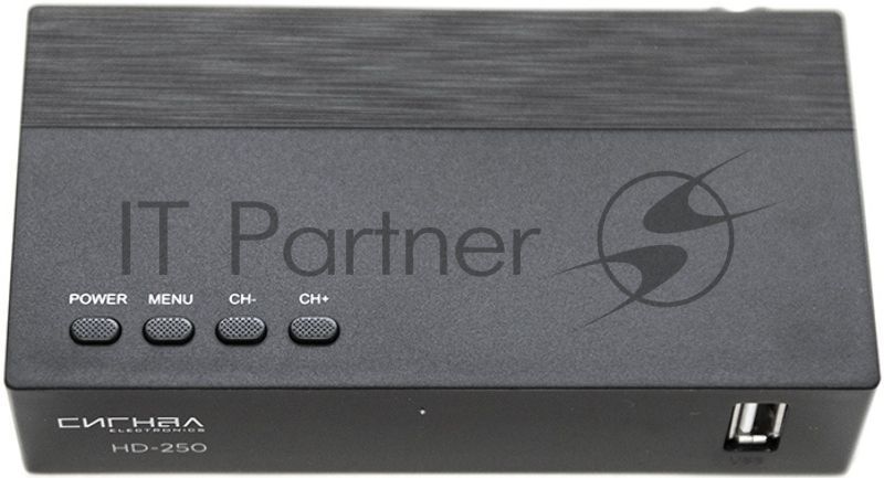 Ресивер DVB-T2 Сигнал Эфир HD-250 черный
