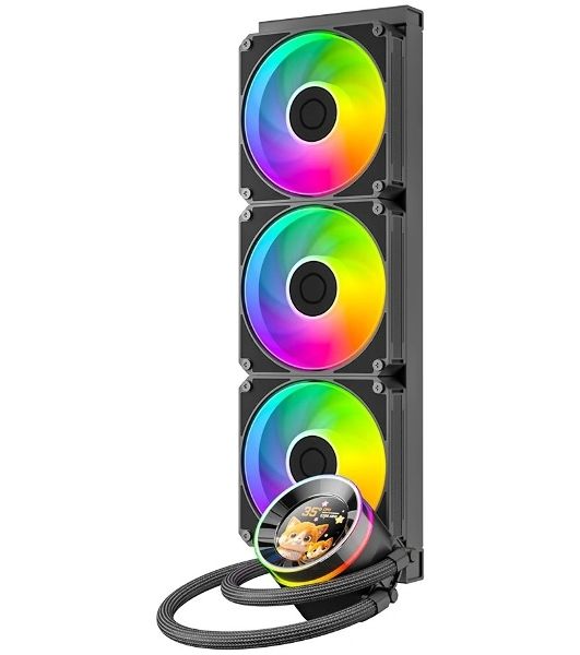 Система водяного охлаждения ID-Cooling SL360 V2 ARGB черный, алюминий/медь, 2500 об/мин, 31 дБ, 4 pin, 350 Вт