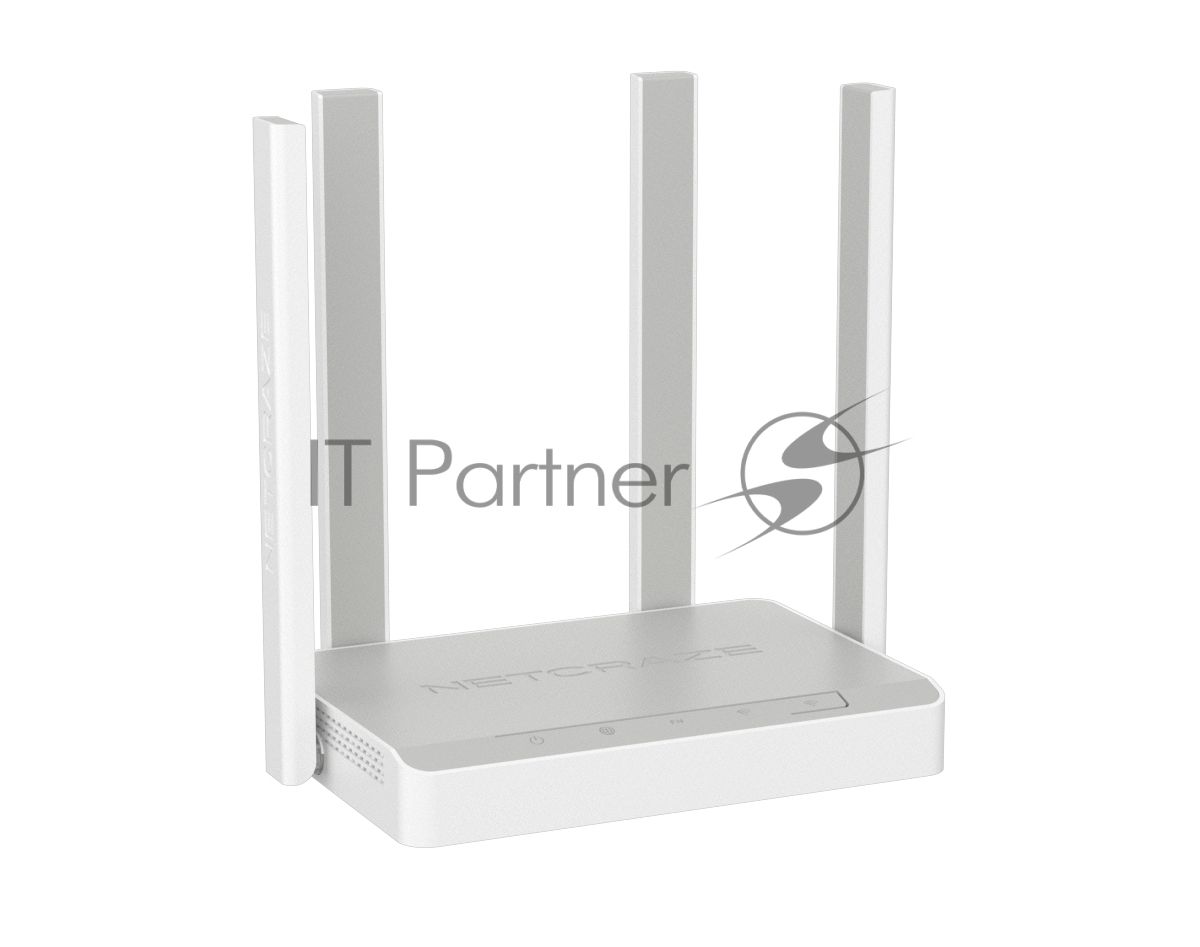 Гигабитный интернет-центр Netcraze Speedster (NC-3013) с Mesh Wi-Fi 5 AC1200, 4-портовым Smart-коммутатором и переключателем режима роутер/ретранслятор