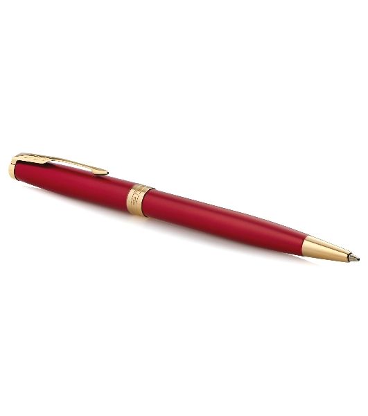Ручка шариковая Parker Sonnet Core K539 (CW1931476) LaqRed GT M, черные чернила, подарочная коробка