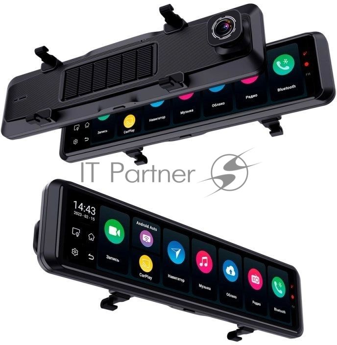 Видеорегистратор TrendVision aMirror 15 Android UNIVERSE черный 1080x1920 1080p 140гр. GPS внутренняя память:64Gb UIS8581A