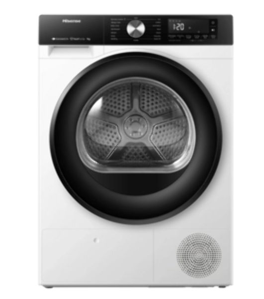 Сушильная машина Hisense DH3S702UWDE белый, 7 кг, сушка - конденсационная, программ - 16, 59.5 x 84.5 x 54 см