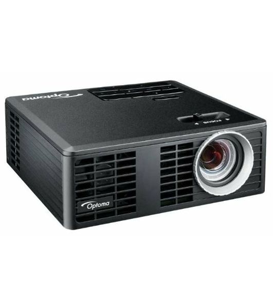 Проектор Optoma ML750e (DLP, LED, WXGA 1280x800, 700Lm, 15000:1, HDMI, USB, MHL, MicroSD, 1x1W speaker, 3D Ready, led 20000hrs, черный, 0.38kg)