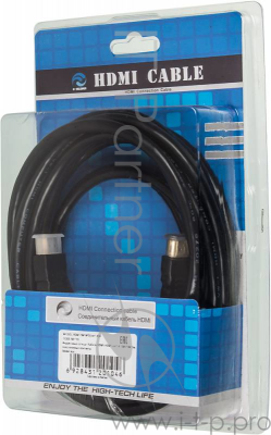 Кабель-соединительный аудио-видео Ningbo HDMI-5M-MG HDMI (m)/HDMI (m) 5м. феррит.кольца позолоченные контакты черный