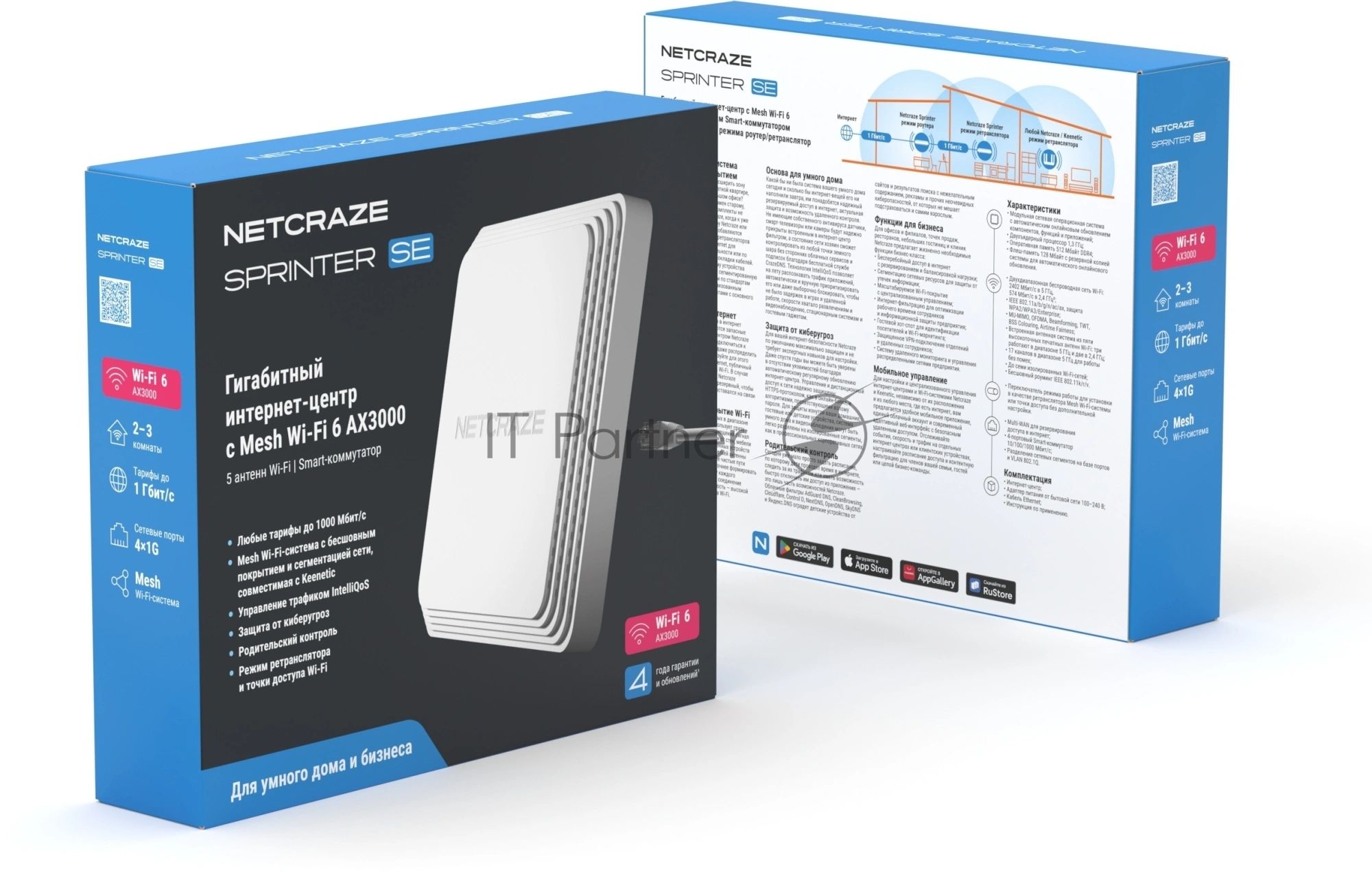Беспроводной маршрутизатор Netcraze Sprinter SE (NC-3712)