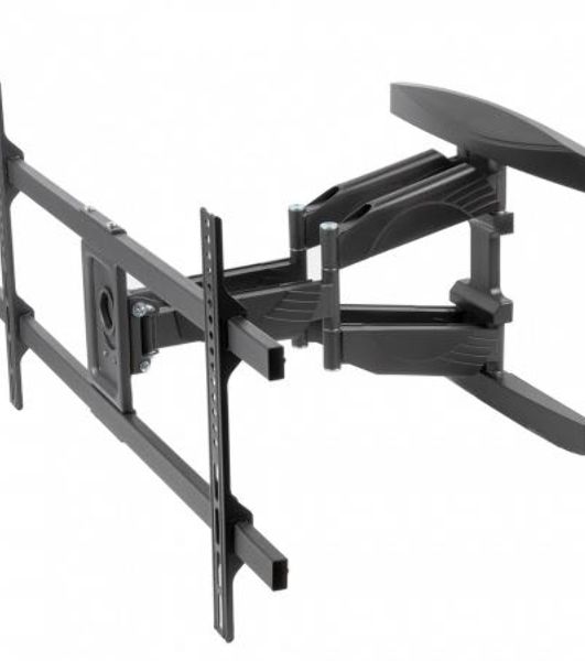 Кронштейн для телевизора Kromax ATLANTIS-65 черный 40"-90" макс.45кг настенный поворотно-выдвижной и наклонный