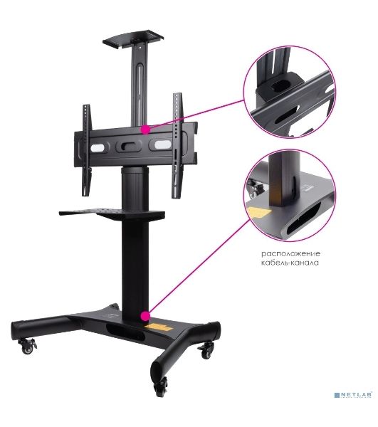 Подставка для телевизора Arm Media PT-STAND-11 черный 32"-65" макс.40кг напольный фиксированный