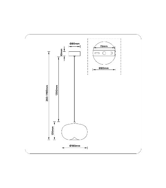 Подвесной светодиодный светильник Ambrella light LH11082 BK/SM черный/дымчатый 4W 3000K D180*130