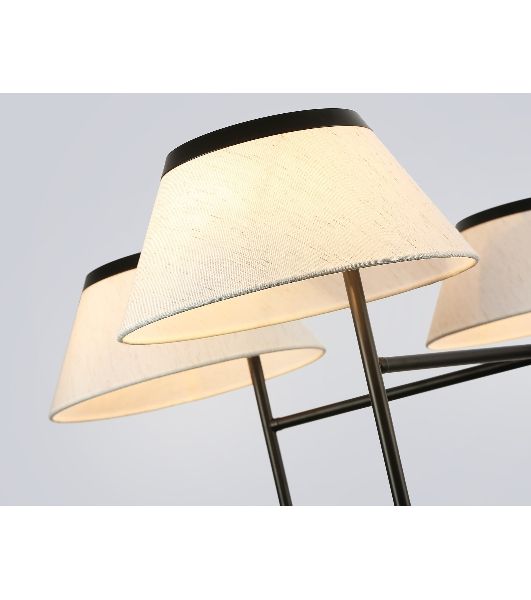 Люстра Ambrella light LH72453/5 BK/WH черный/белый Е14/5 max 40W D1000*290-1080