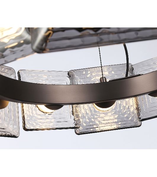 Светильник Ambrella light LH31024 GR/SM серый/дымчатый 56W 3000K D570*150