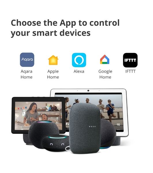 Камера AQARA Camera Hub G3/Камера+ управления/Управление жестами/Камера 360/2K 2304х1296p/Протокол связи:Zigbee/WiFi/Питание:USB-C/белый CH-H03