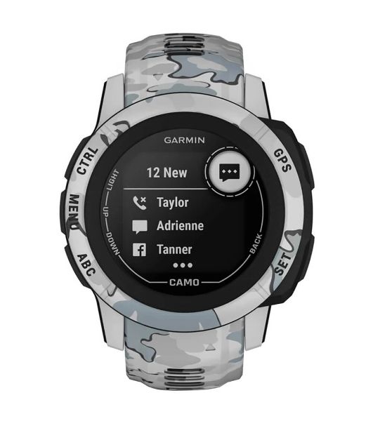 Умные часы Garmin Instinct 2S Camo Edition, 1.1" MIP, Bluetooth, ANT+, 10 ATM, черный / серый / камуфляж