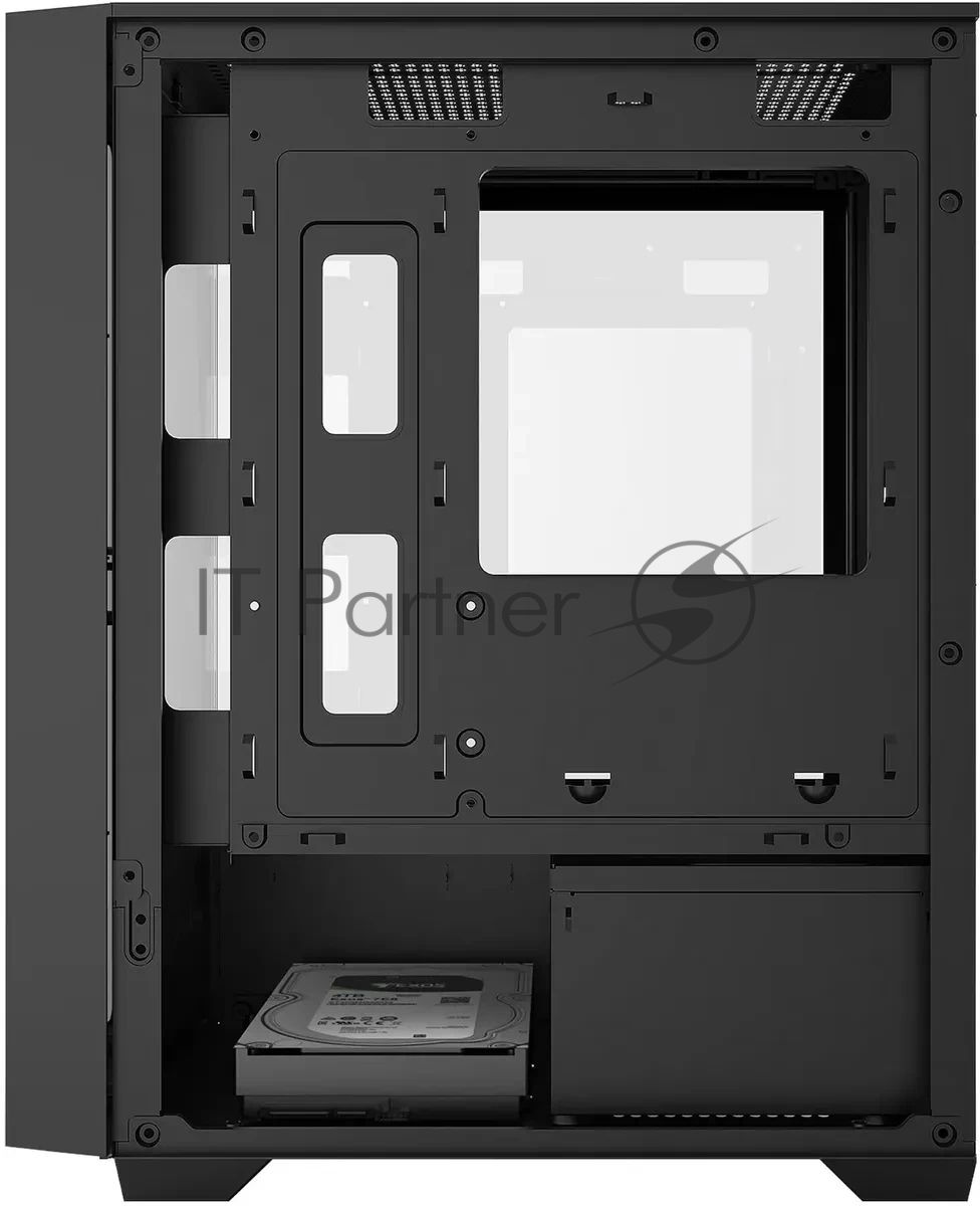 Корпус Bloody CC-124-BK, Mini-Tower, чёрный