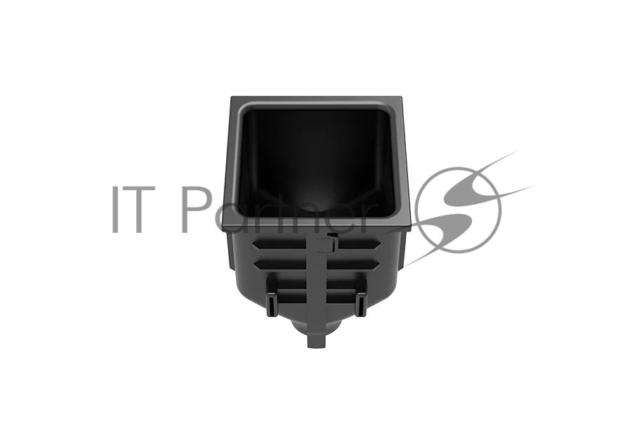 Заглушка Wize Pro WRTS-M-2CG с двумя отверстиями под кабель, занимает 2 модуля для врезного лючка серии M