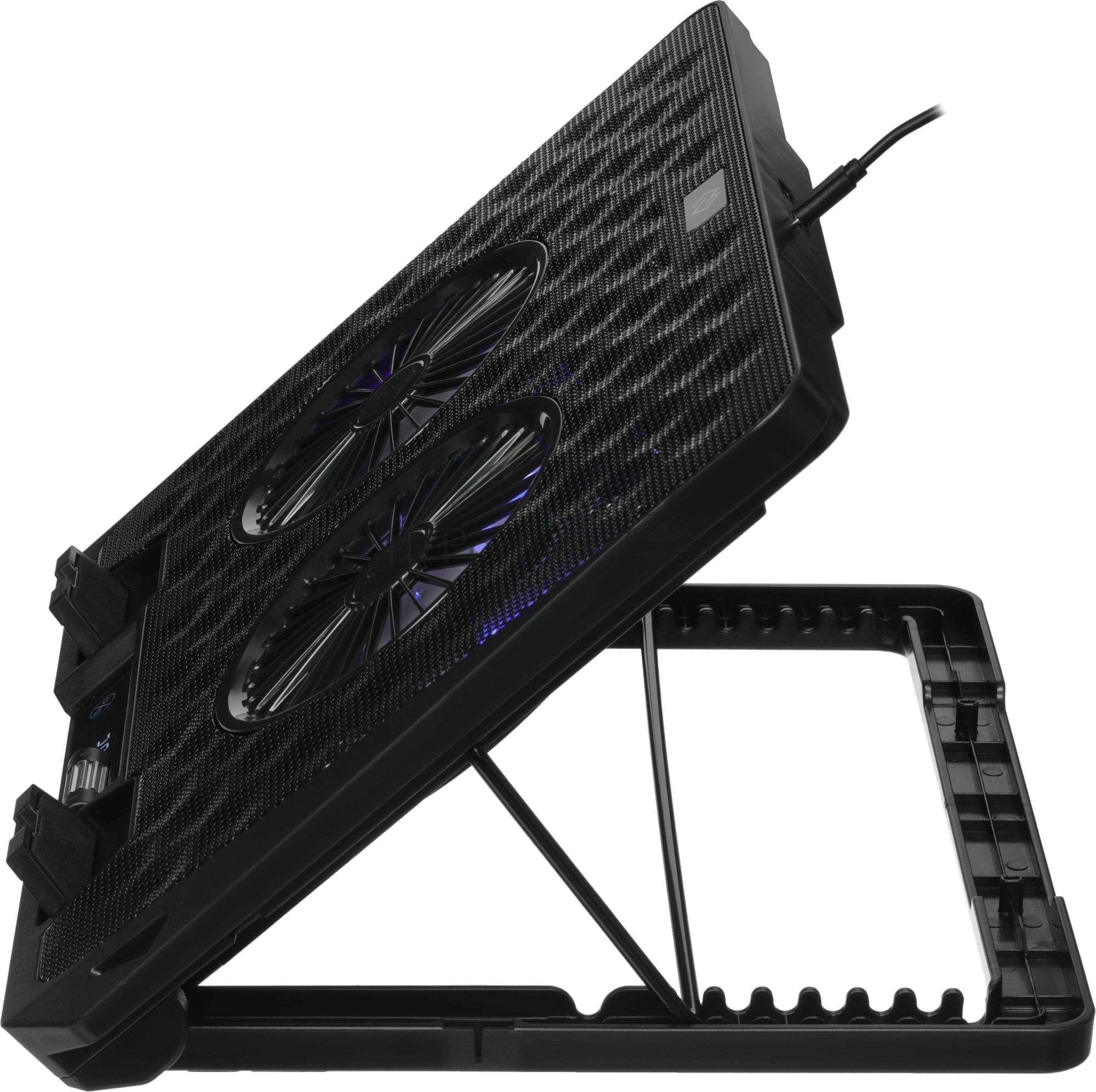 Подставка для ноутбука Digma D-NCP170-2x110 18" 400x288x45мм 52дБ 2xUSB 2x 110ммFAN 1100г Fan-control металл/пластик черный