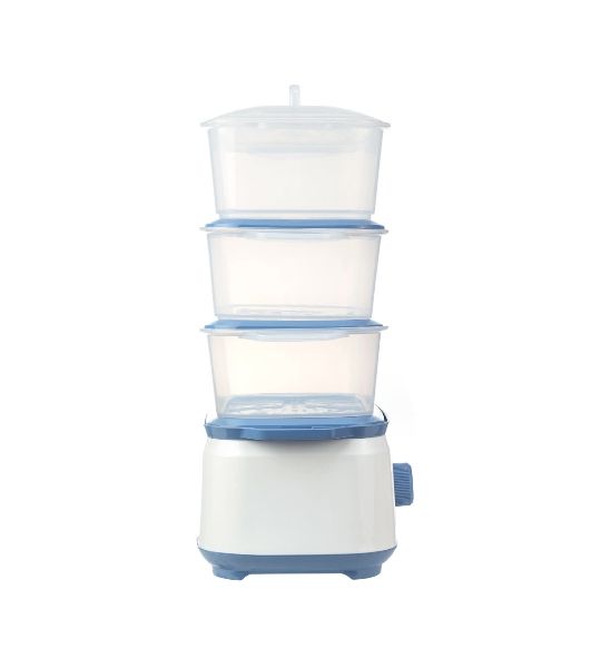 Пароварка Centek CT-1462 белый, 9 л, ярусы - 3, 1050 Вт, механическое